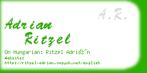 adrian ritzel business card